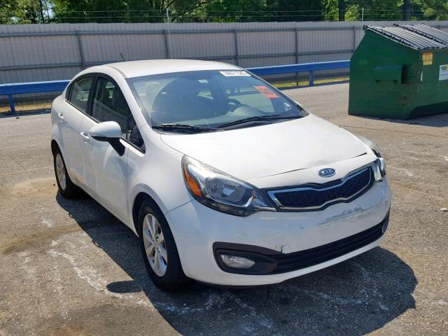 KNADN4A31D6117234 - 2013 KIA RIO EX WHITE photo 1