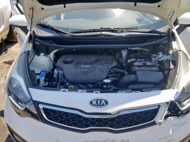 KNADN4A31D6117234 - 2013 KIA RIO EX WHITE photo 7