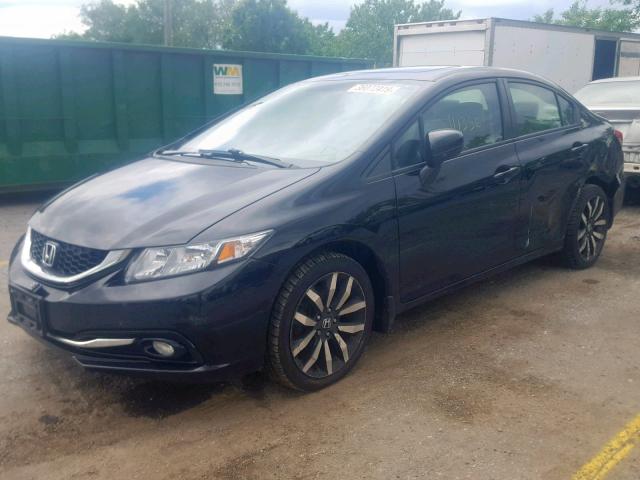 2HGFB2F94FH523839 - 2015 HONDA CIVIC EXL BLACK photo 2