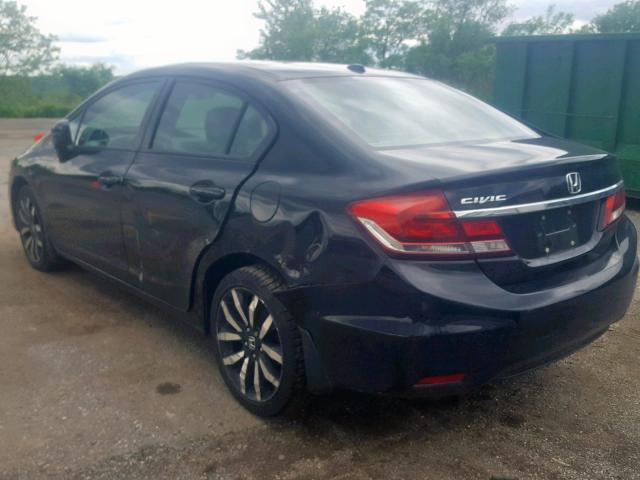 2HGFB2F94FH523839 - 2015 HONDA CIVIC EXL BLACK photo 3