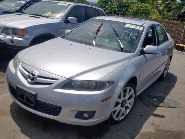 1YVHP81D185M41160 - 2008 MAZDA 6 S SILVER photo 2