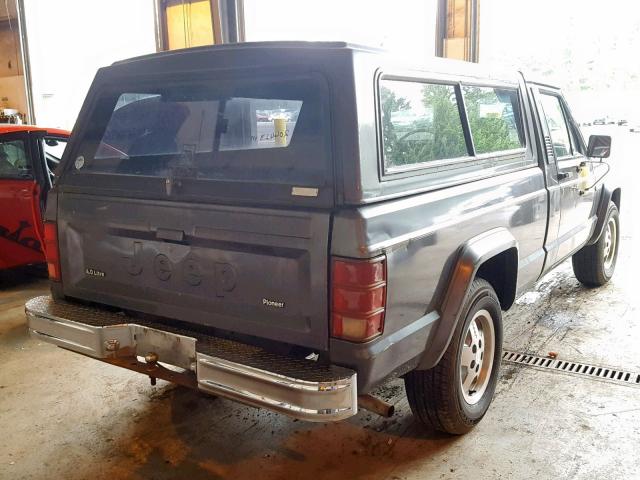 1JTMW64P1HT101261 - 1987 JEEP COMANCHE P GRAY photo 4