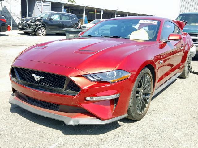 1FA6P8CF2J5181293 - 2018 FORD MUSTANG GT RED photo 2