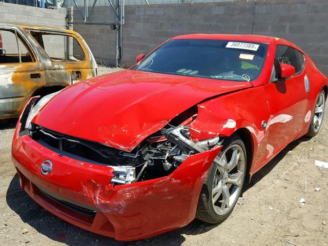 JN1AZ4EH1BM552864 - 2011 NISSAN 370Z BASE RED photo 2