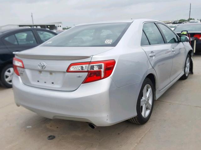 4T1BF1FK6CU153318 - 2012 TOYOTA CAMRY BASE SILVER photo 4