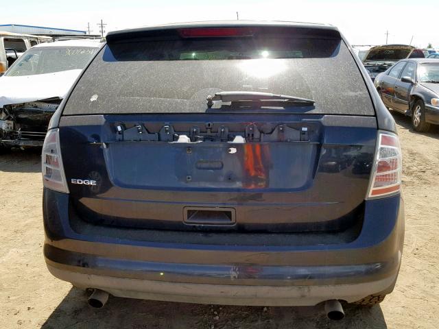 2FMDK36C48BA51182 - 2008 FORD EDGE SE BLUE photo 9