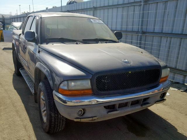 1B7HG48Z92S532136 - 2002 DODGE DAKOTA QUA BLACK photo 1