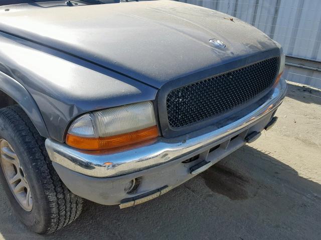 1B7HG48Z92S532136 - 2002 DODGE DAKOTA QUA BLACK photo 9