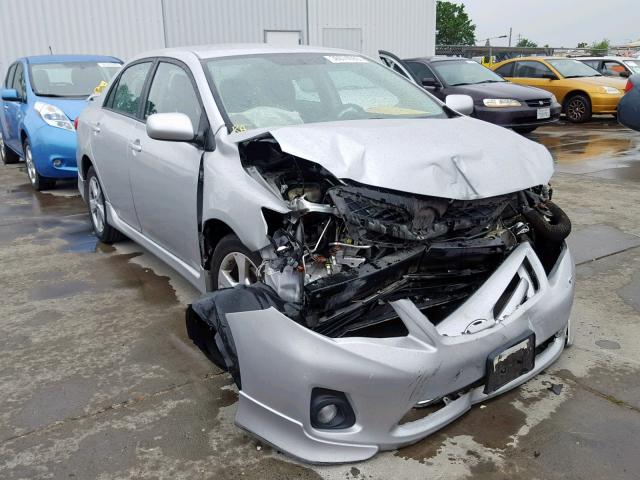 5YFBU4EE4DP129914 - 2013 TOYOTA COROLLA BA SILVER photo 1