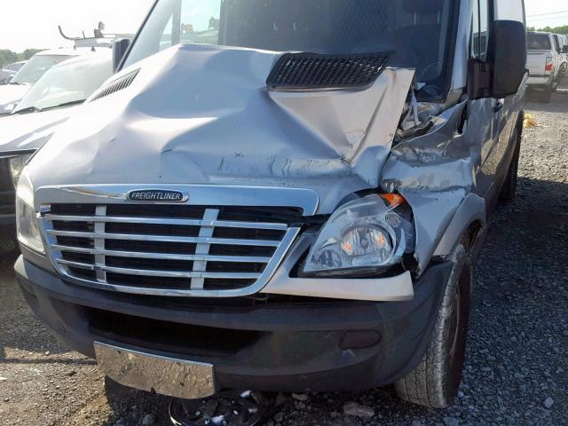 WDYPE8CC7C5722565 - 2012 FREIGHTLINER SPRINTER 2 SILVER photo 9