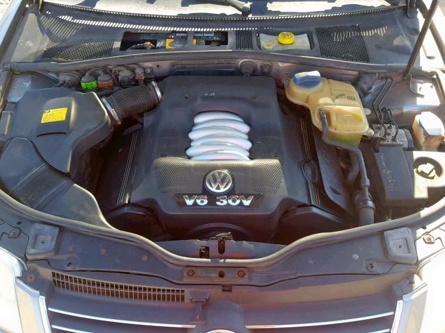 WVWRH63B52P286762 - 2002 VOLKSWAGEN PASSAT GLX GRAY photo 7