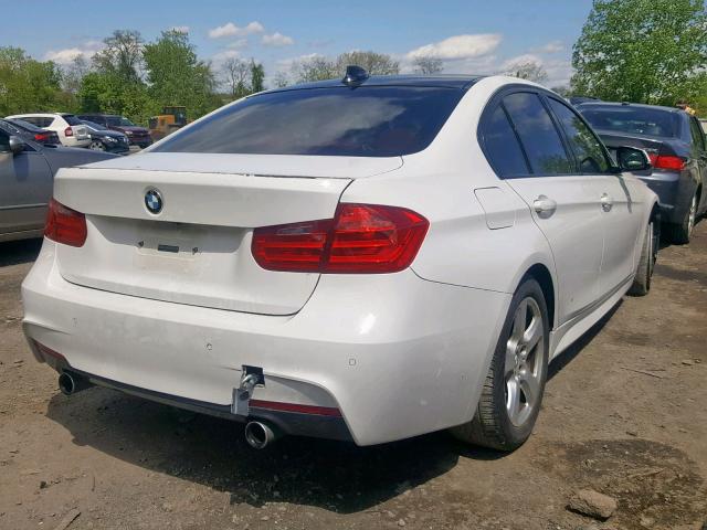 WBA3B9G58ENR90772 - 2014 BMW 335 XI WHITE photo 4