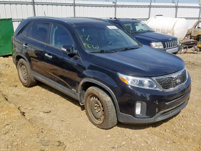 5XYKUDA73EG517293 - 2014 KIA SORENTO EX BLACK photo 1