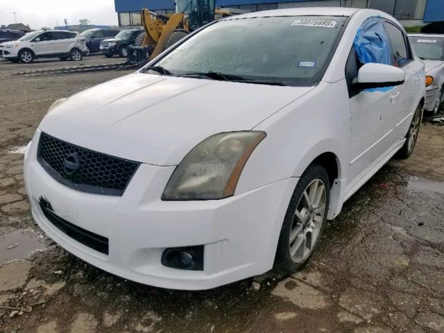 3N1BB61E68L626024 - 2008 NISSAN SENTRA SE- WHITE photo 2