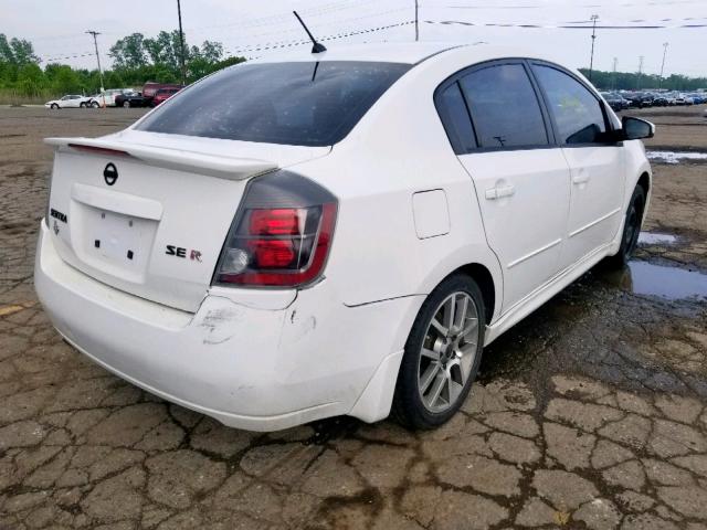 3N1BB61E68L626024 - 2008 NISSAN SENTRA SE- WHITE photo 4