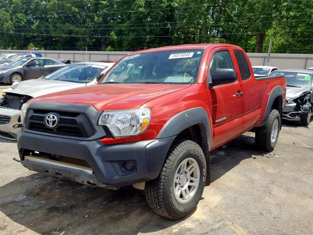 5TFTX4GN8FX048394 - 2015 TOYOTA TACOMA PRE RED photo 2