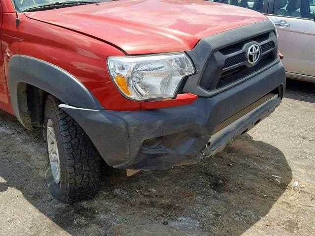 5TFTX4GN8FX048394 - 2015 TOYOTA TACOMA PRE RED photo 9