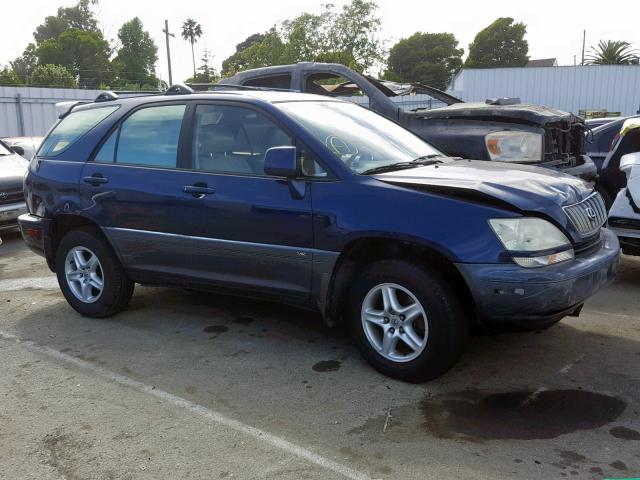 JTJHF10U620271882 - 2002 LEXUS RX 300 BLUE photo 1