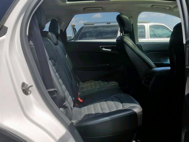 2FMTK3J92FBB85855 - 2015 FORD EDGE SEL WHITE photo 6