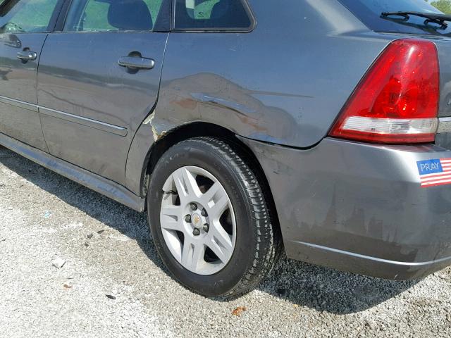 1G1ZT63876F184578 - 2006 CHEVROLET MALIBU MAX GRAY photo 9