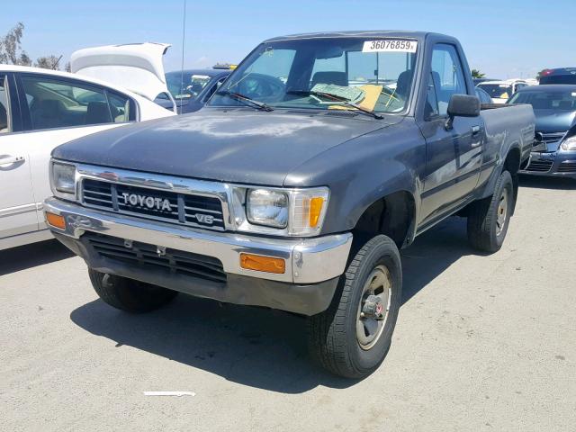 JT4VN01DXM0003678 - 1991 TOYOTA PICKUP 1/2 GRAY photo 2