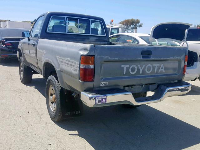 JT4VN01DXM0003678 - 1991 TOYOTA PICKUP 1/2 GRAY photo 3