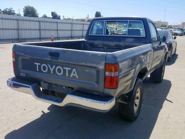 JT4VN01DXM0003678 - 1991 TOYOTA PICKUP 1/2 GRAY photo 4