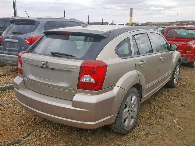 1B3HB48A89D200858 - 2009 DODGE CALIBER SX GOLD photo 4