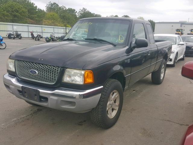 1FTYR15E93TA46724 - 2003 FORD RANGER SUP BLACK photo 2