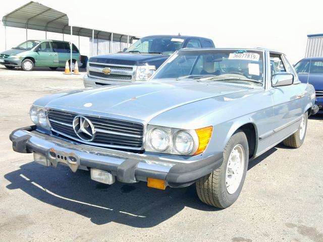 10704412040042 - 1977 MERCEDES-BENZ 450 SL BLUE photo 2