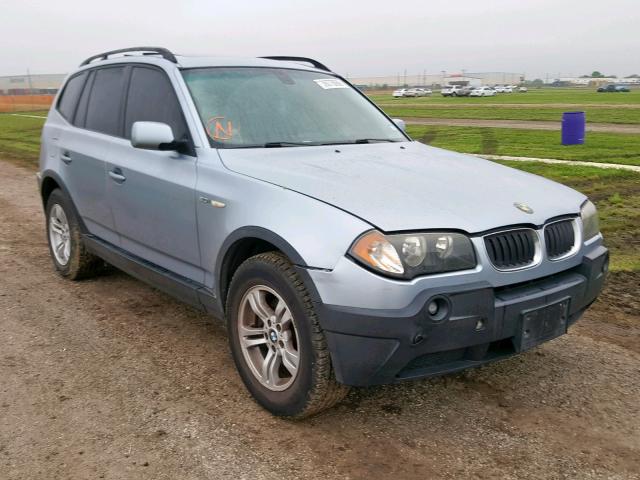 WBXPA93465WD14163 - 2005 BMW X3 3.0I BLUE photo 1