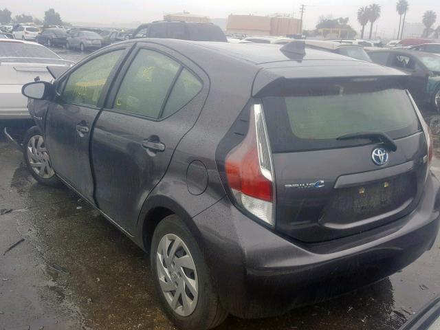 JTDKDTB30F1104481 - 2015 TOYOTA PRIUS C CHARCOAL photo 3