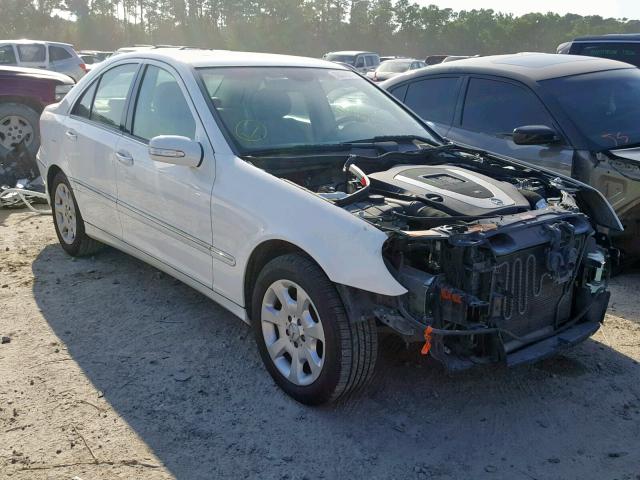 WDBRF54H66A857296 - 2006 MERCEDES-BENZ C 280 WHITE photo 1