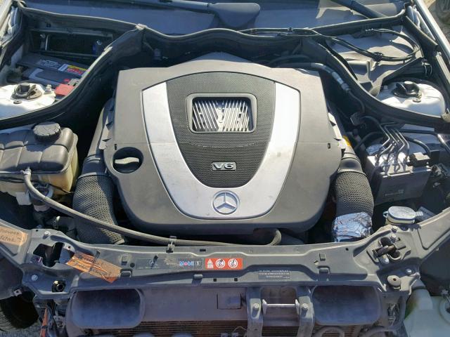 WDBRF54H66A857296 - 2006 MERCEDES-BENZ C 280 WHITE photo 7