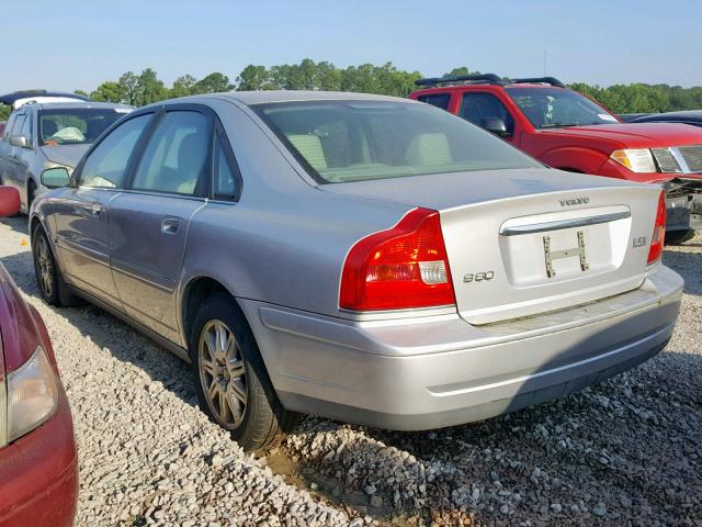 YV1TS592851404247 - 2005 VOLVO S80 2.5T SILVER photo 3