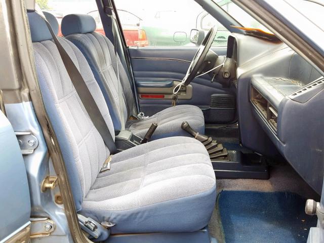 1FAPP9897KW336302 - 1989 FORD ESCORT LX BLUE photo 5