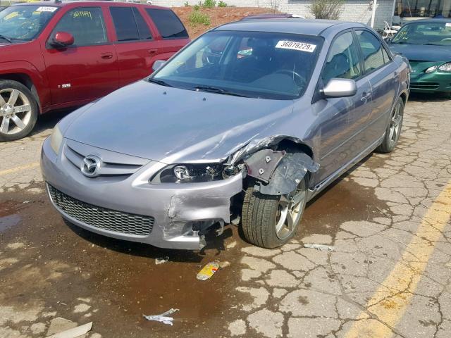 1YVHP80C585M12270 - 2008 MAZDA 6 I GRAY photo 2