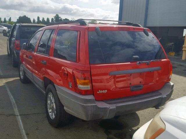 1J4G258S7XC768489 - 1999 JEEP GRAND CHER RED photo 3