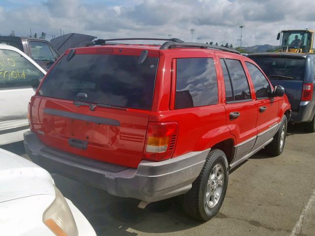 1J4G258S7XC768489 - 1999 JEEP GRAND CHER RED photo 4