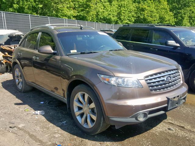 JNRBS08W24X403115 - 2004 INFINITI FX45 BROWN photo 1