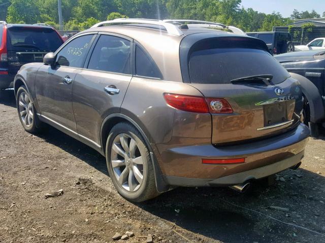 JNRBS08W24X403115 - 2004 INFINITI FX45 BROWN photo 3