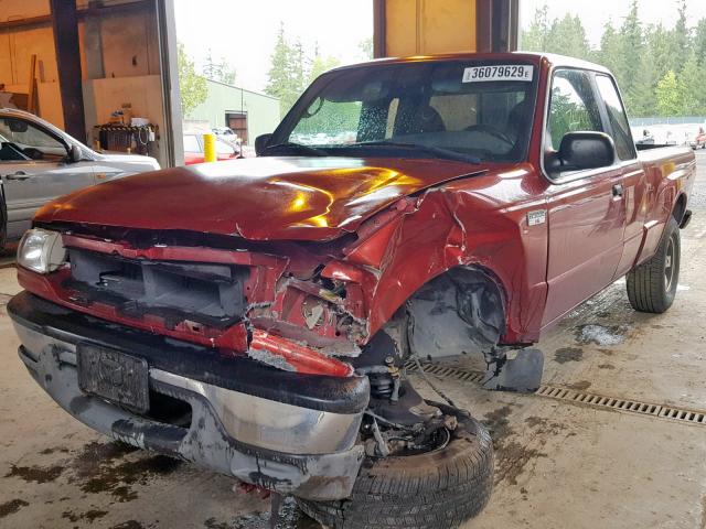 4F4YR46U43TM18341 - 2003 MAZDA B3000 CAB RED photo 2