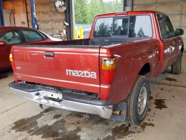 4F4YR46U43TM18341 - 2003 MAZDA B3000 CAB RED photo 4