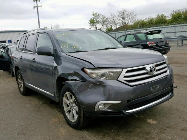 5TDBK3EH8DS260314 - 2013 TOYOTA HIGHLANDER GRAY photo 1