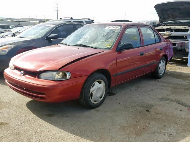 1Y1SK52802Z406129 - 2002 CHEVROLET GEO PRIZM RED photo 2