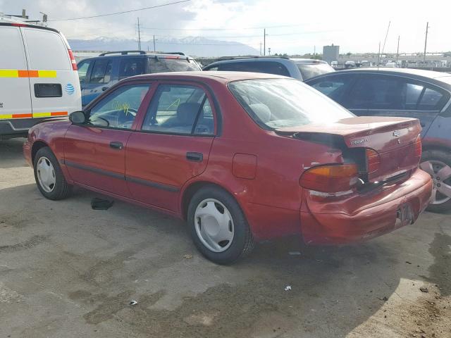 1Y1SK52802Z406129 - 2002 CHEVROLET GEO PRIZM RED photo 3