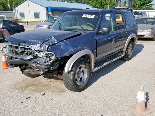 1FMZU84P9YZC37316 - 2000 FORD EXPLORER E BLUE photo 2