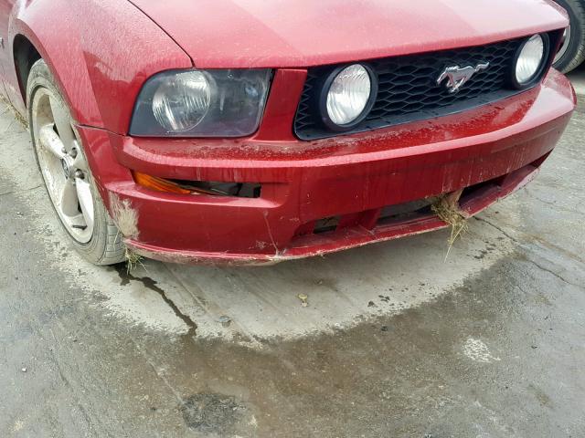 1ZVHT82H455146520 - 2005 FORD MUSTANG GT RED photo 9