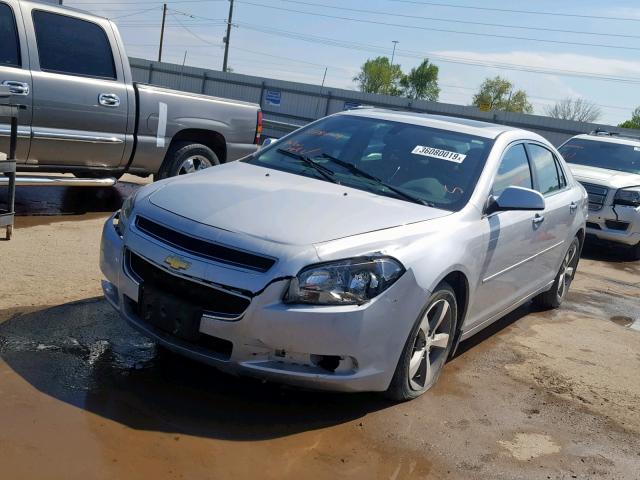 1G1ZC5E02CF159133 - 2012 CHEVROLET MALIBU 1LT Gümüş fotoğraf 2