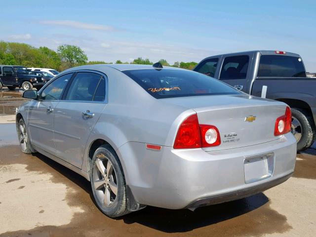 1G1ZC5E02CF159133 - 2012 CHEVROLET MALIBU 1LT Gümüş fotoğraf 3